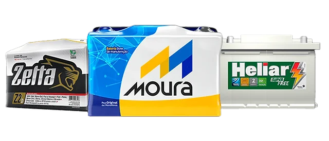 Marcas de Baterias - Moura, Heliar, Zetta, ACDelco